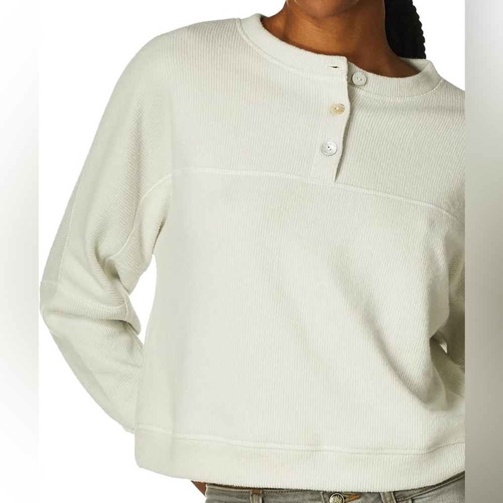 BB Dakota Part Time Rib Knit Henley size S